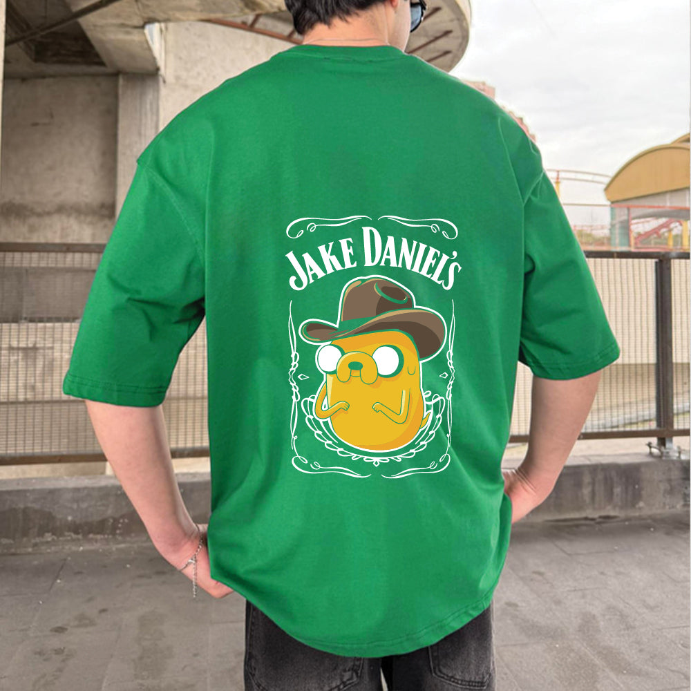 Green "Jake" Printed Over size T-Shirt