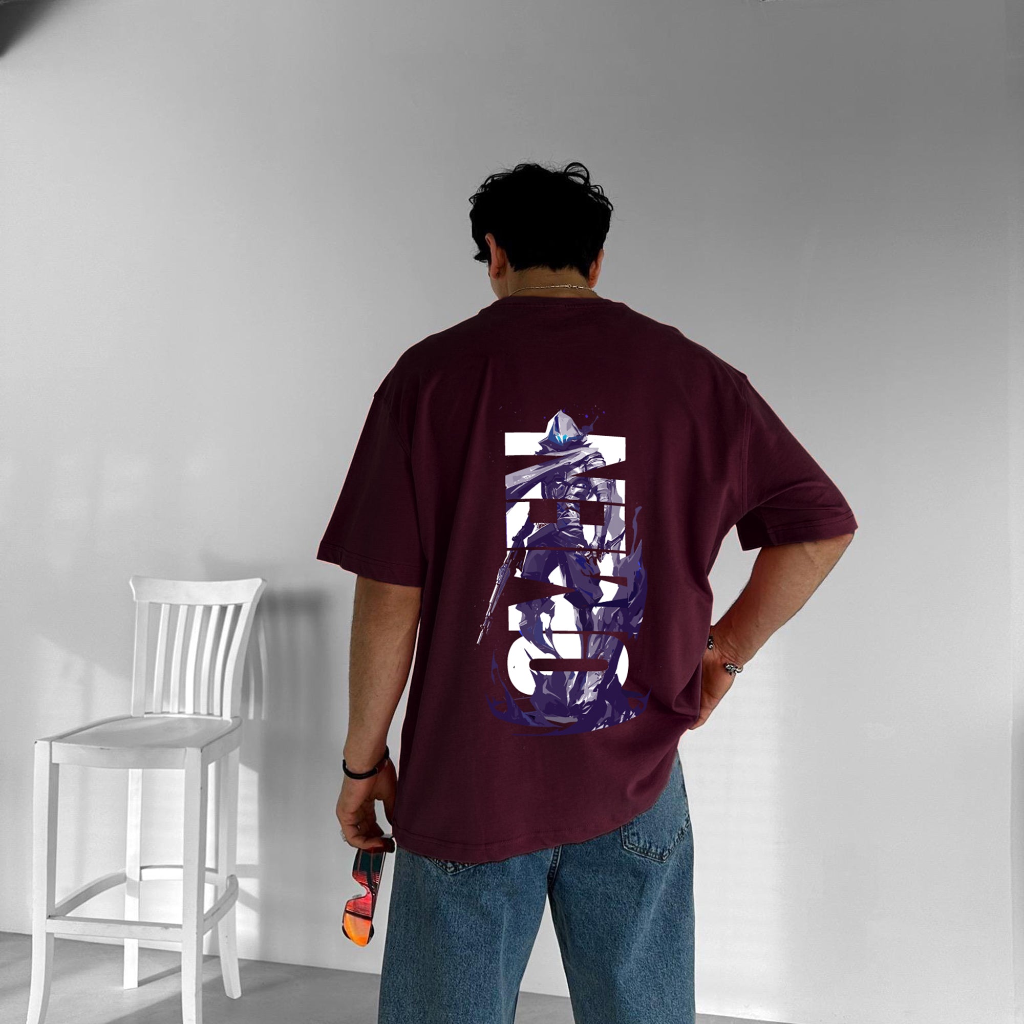 Purgendy "Omen" Printed Over size T-Shirt