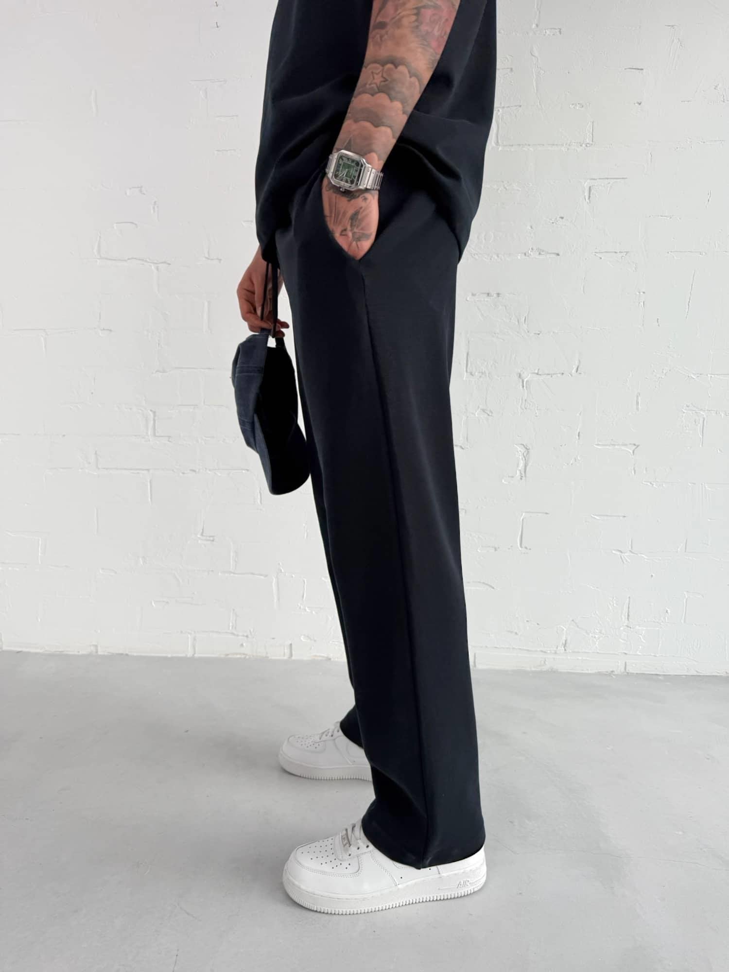 Black Basic summer sweatpants