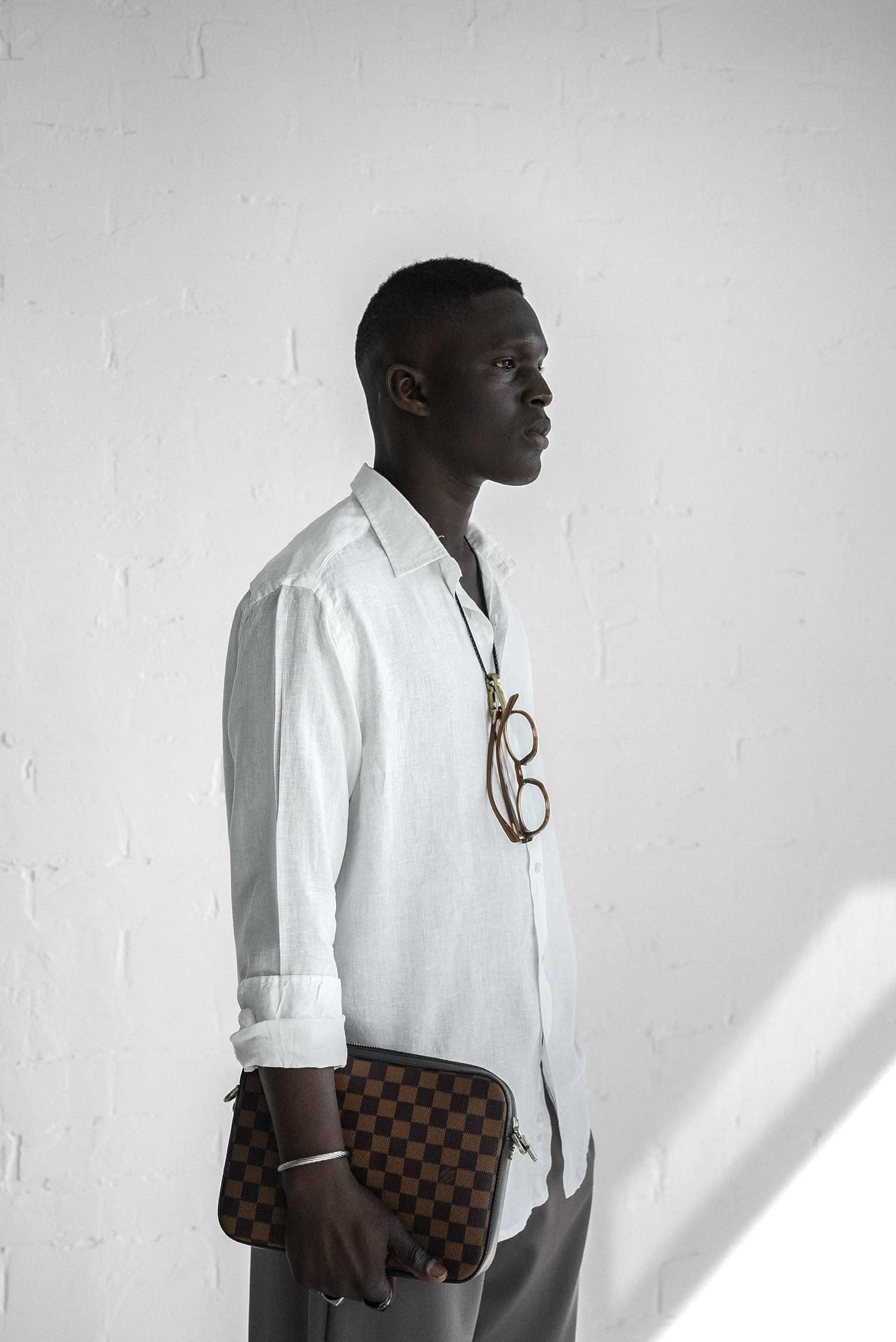 Long-Sleeve Linen Shirt Off-White