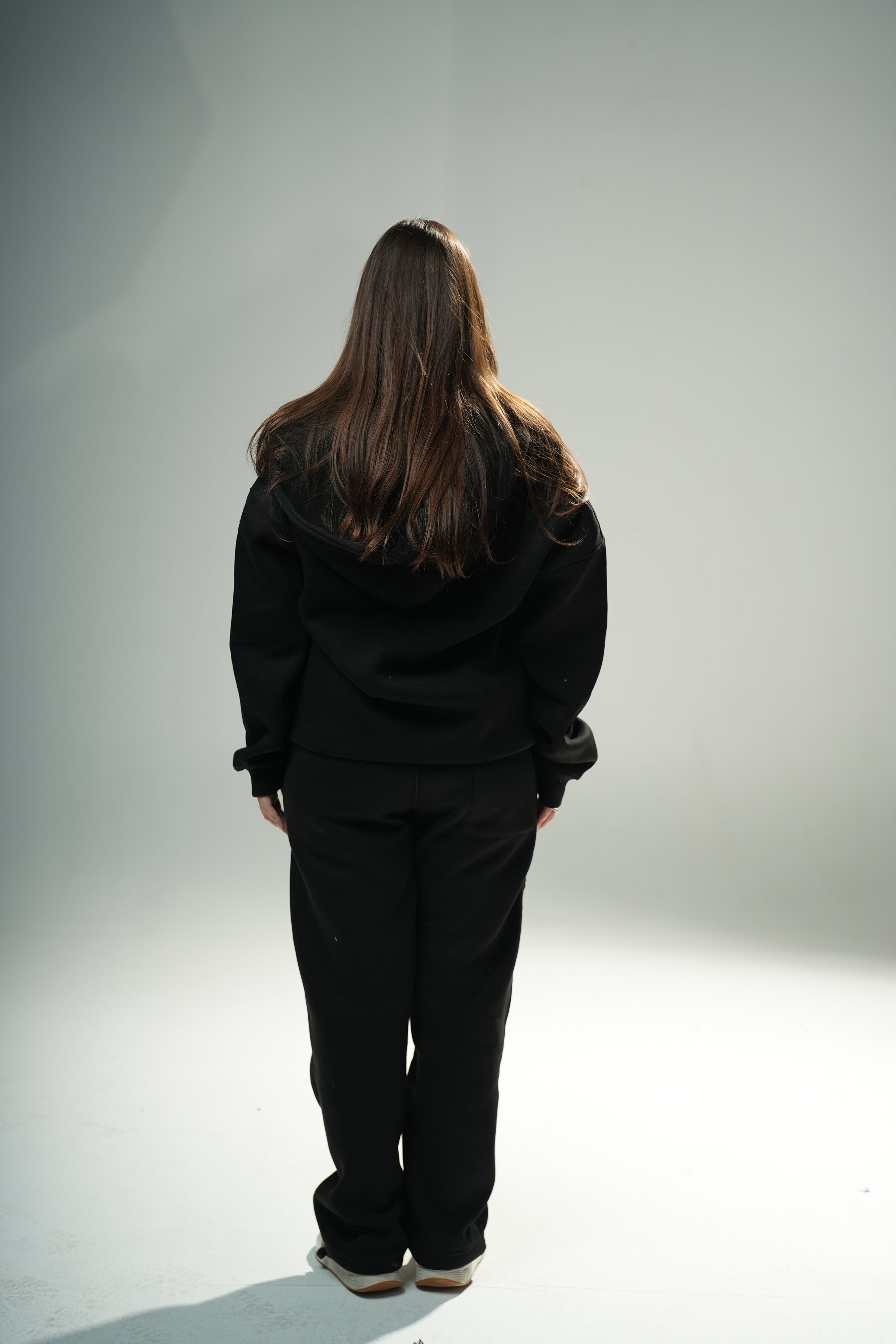 Black Full Zip up Hoodie