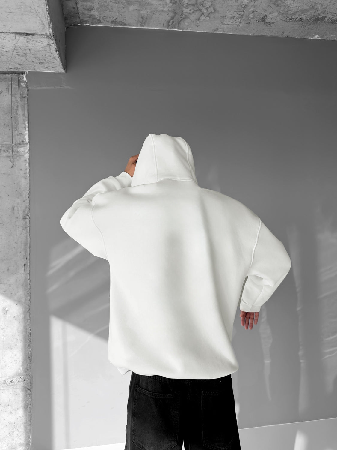 Off-White "Again" Printed Oversize Hoodie