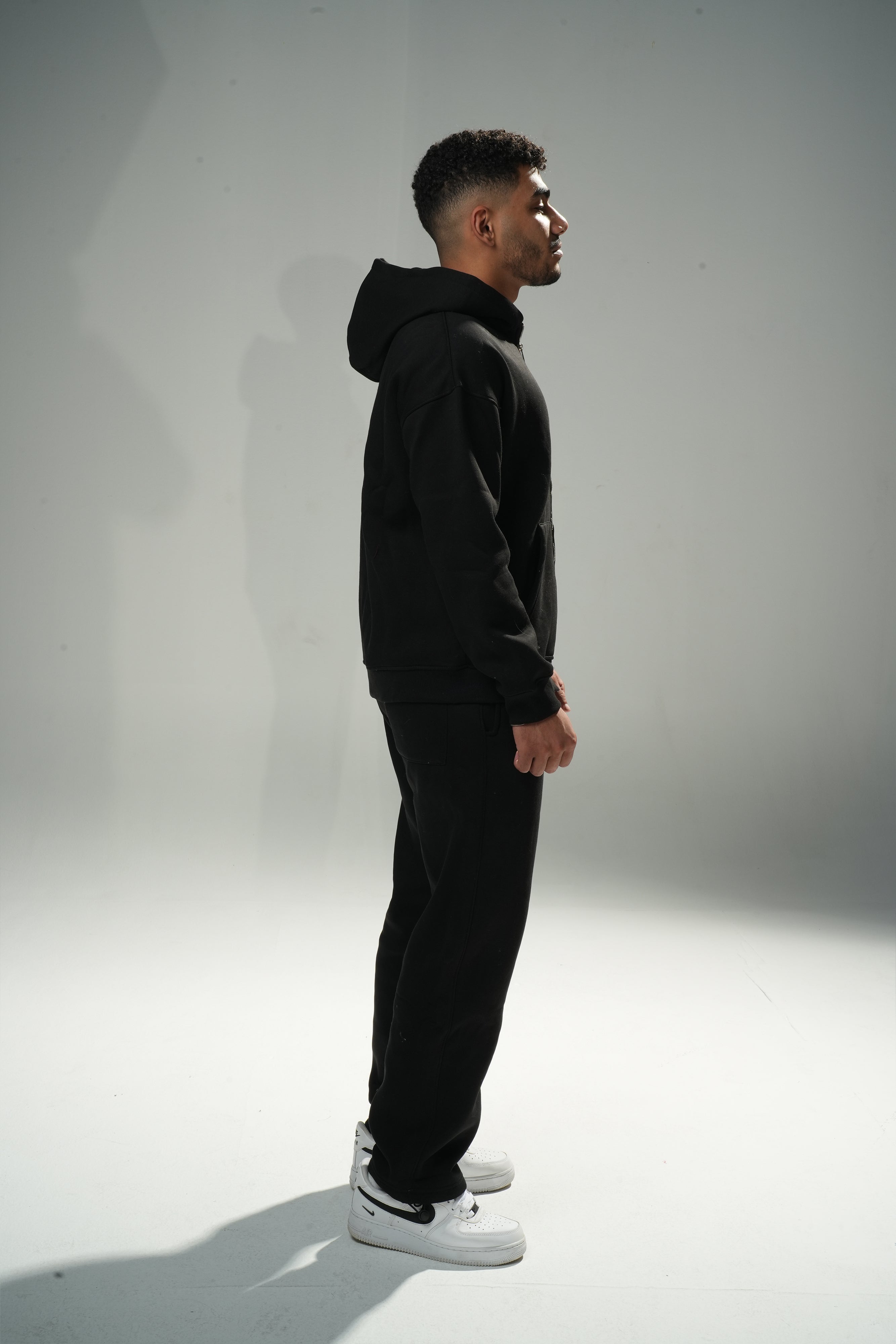 Black Full Zip up Hoodie