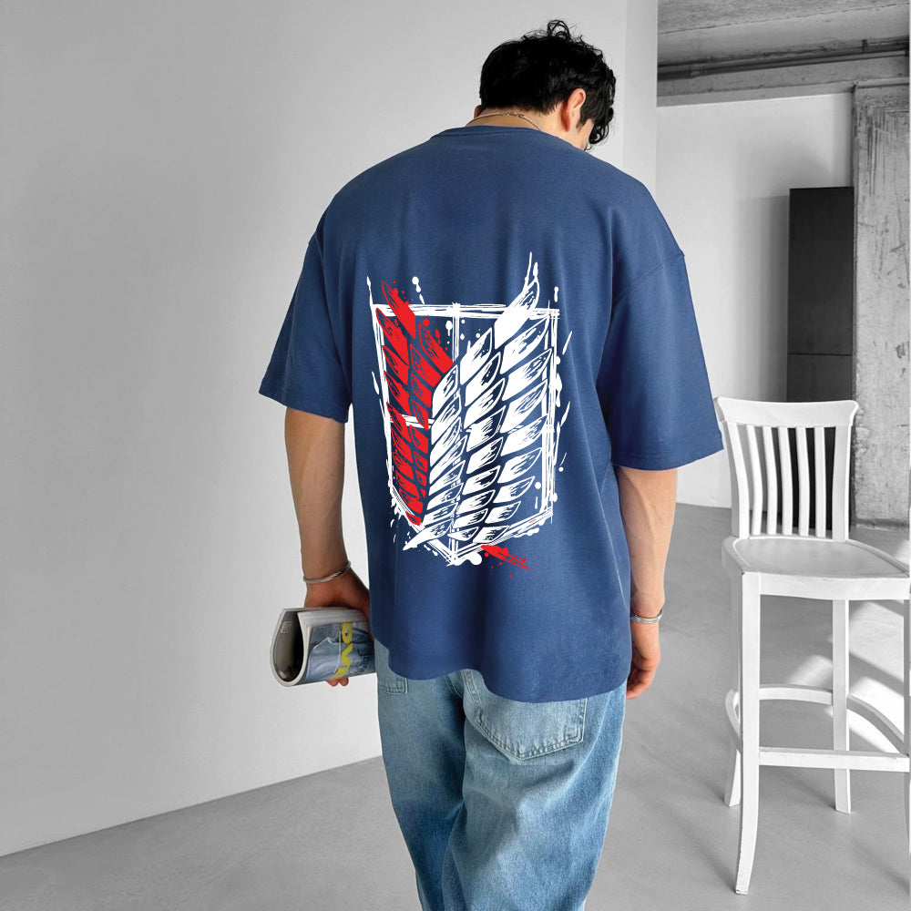 Petrol "Attack" Printed Over size T-Shirt
