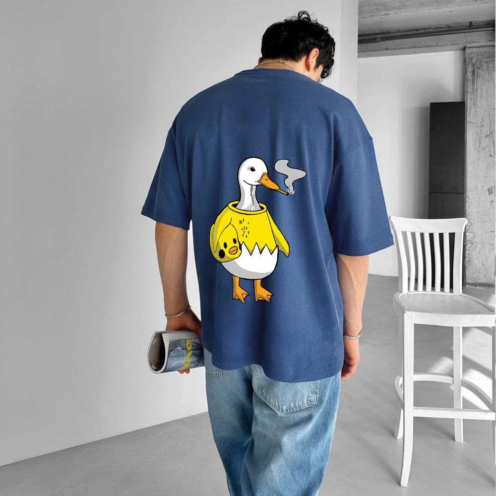 Petrol "Bad Duck" Printed Over size T-Shirt