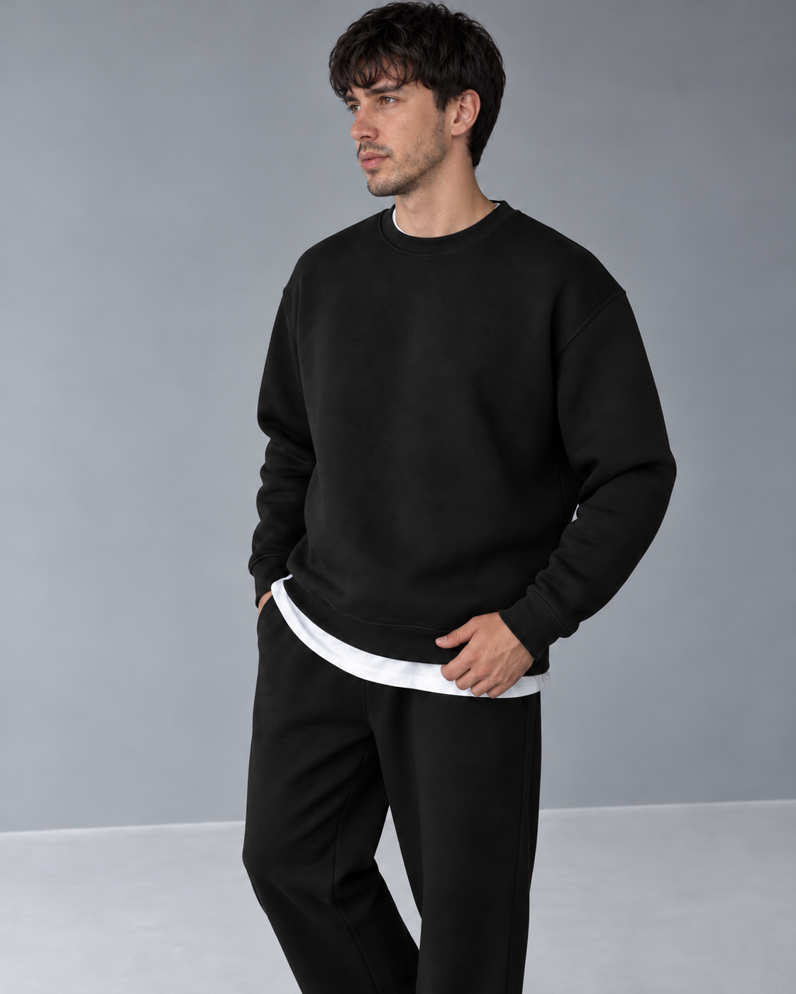 Crew Neck Basic Sweater