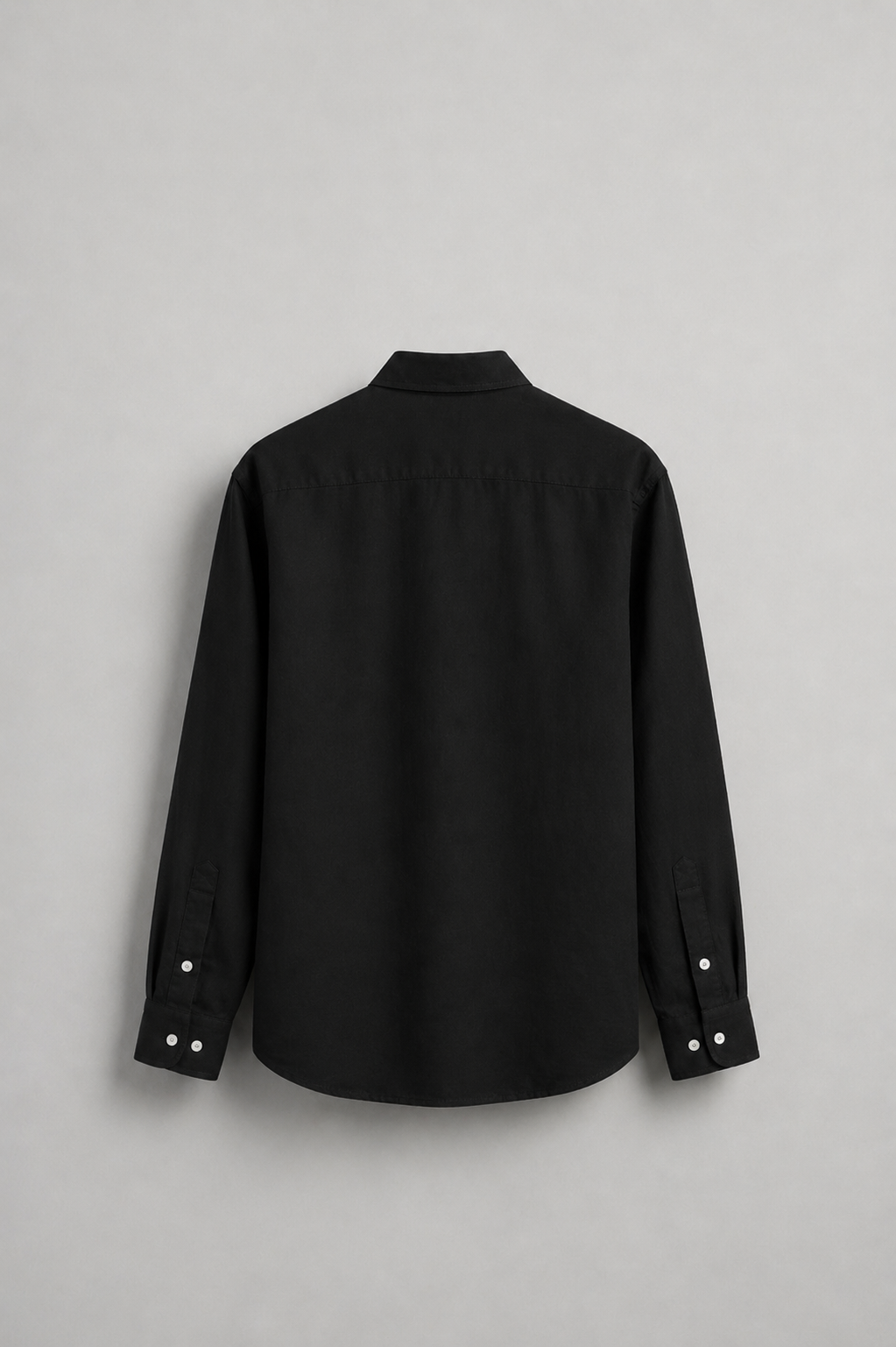 Long-Sleeve  Linen Shirt Black