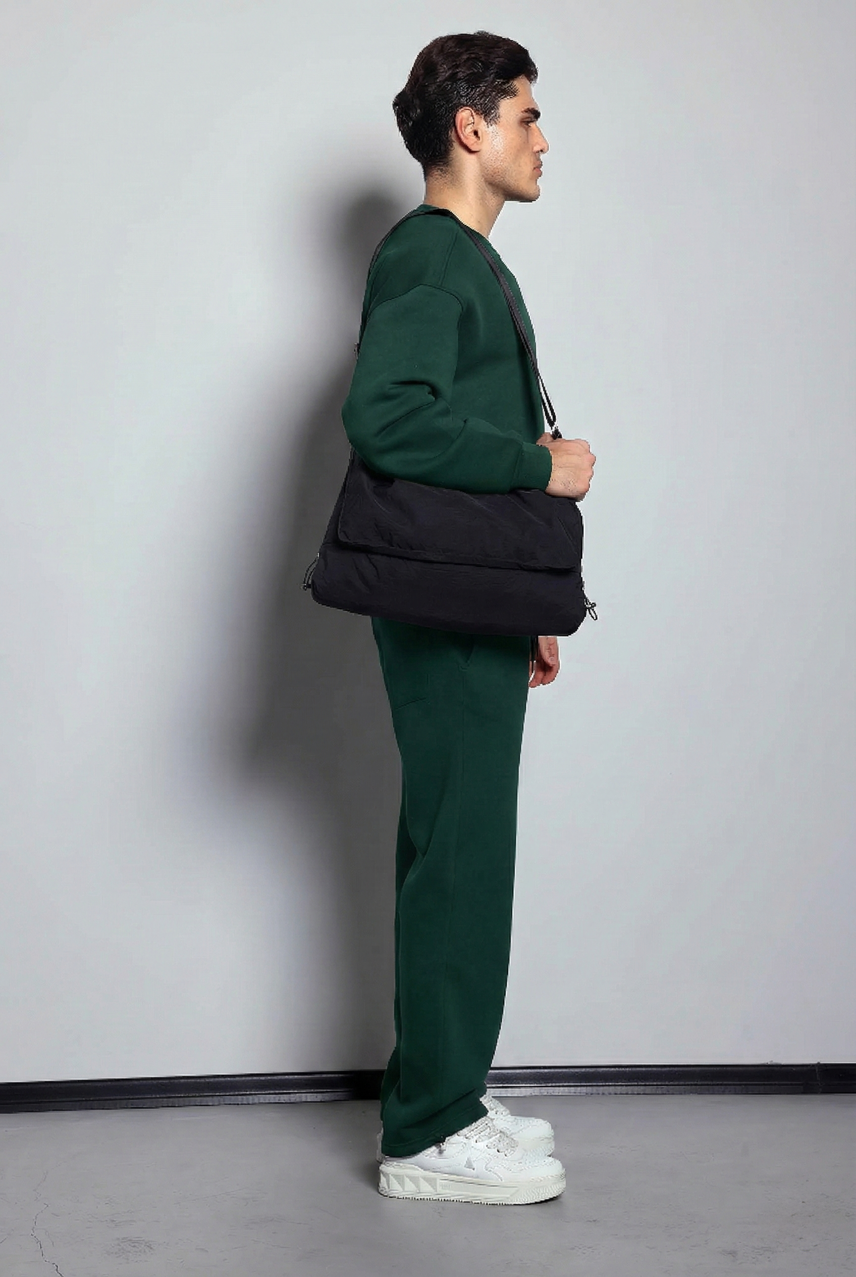 Dark Green Premium Winter Sweatpants