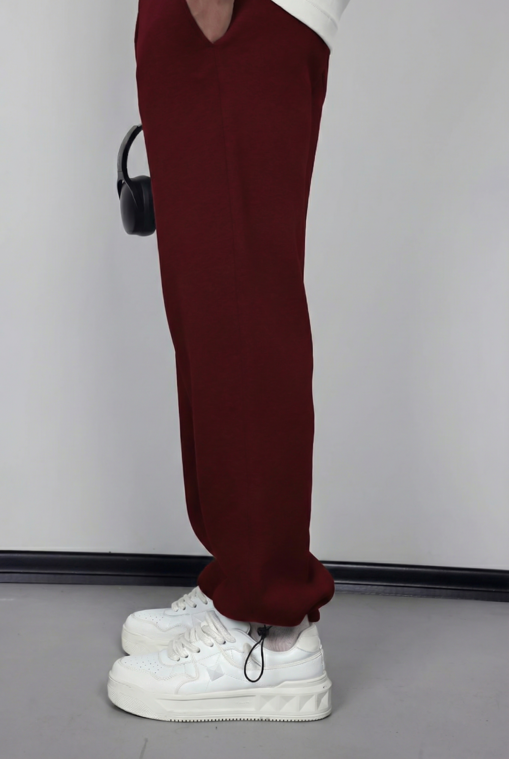 Burgundy Premium Winter Sweatpants