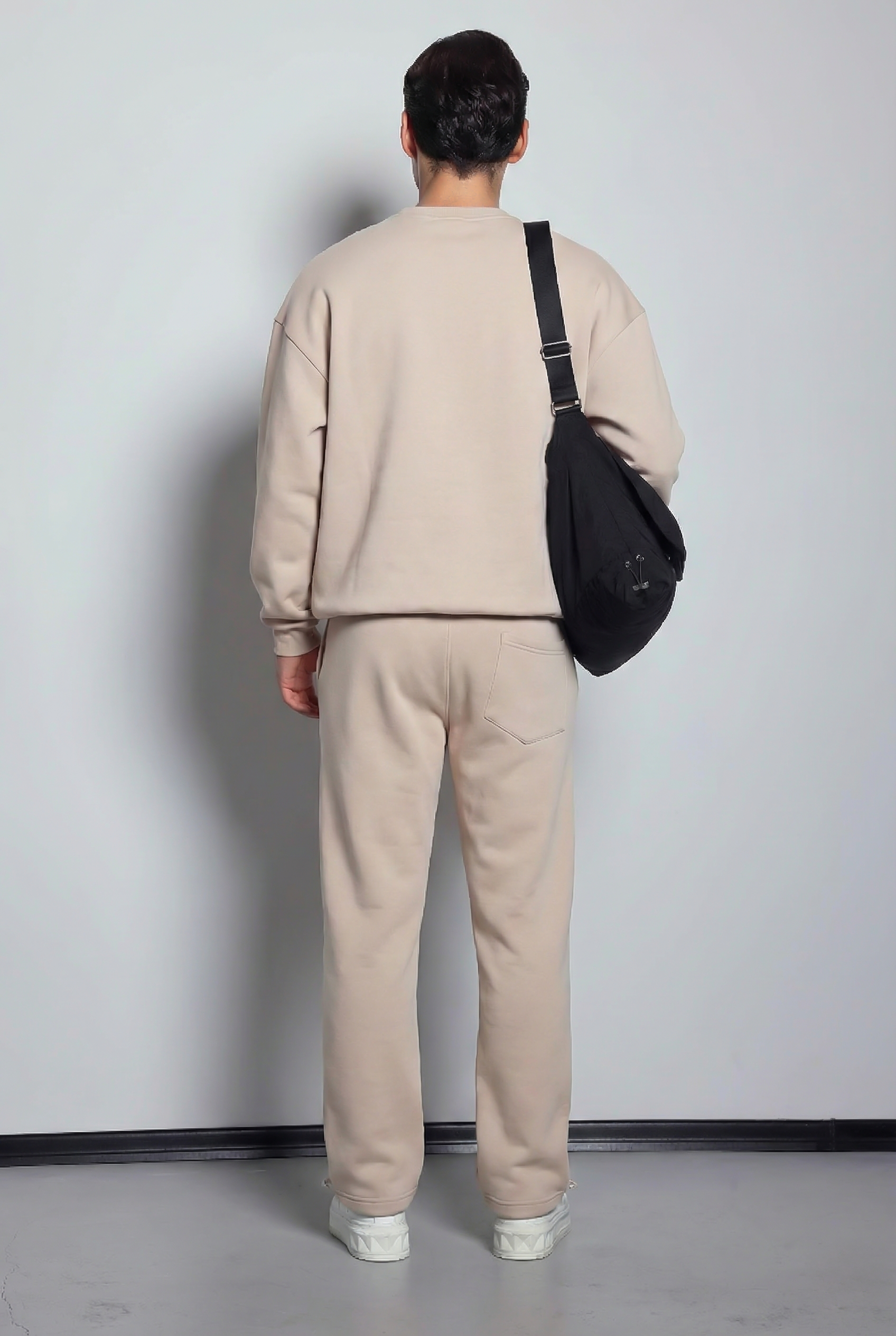 Beige Premium Winter Sweatpants
