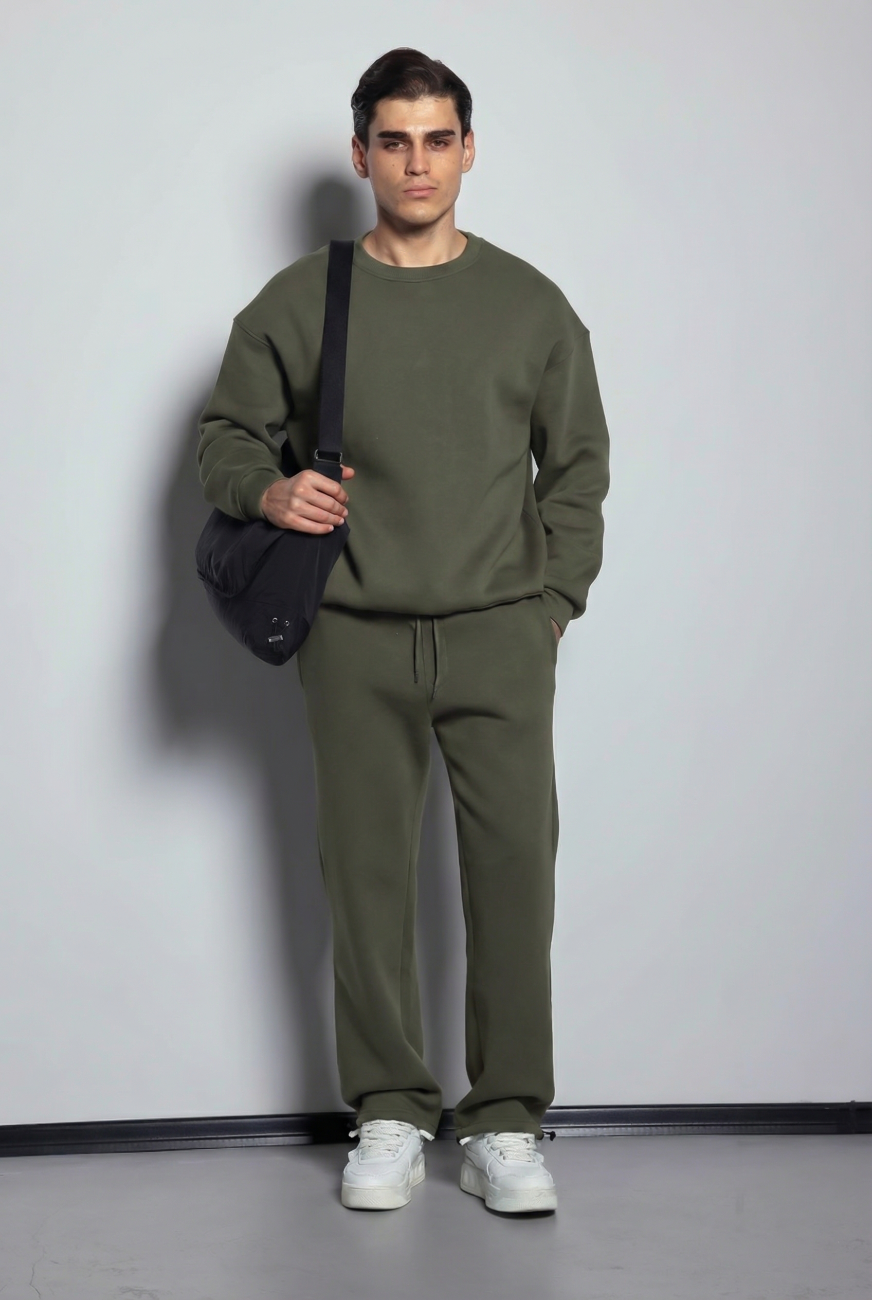 Army Green Premium Winter Sweatpants