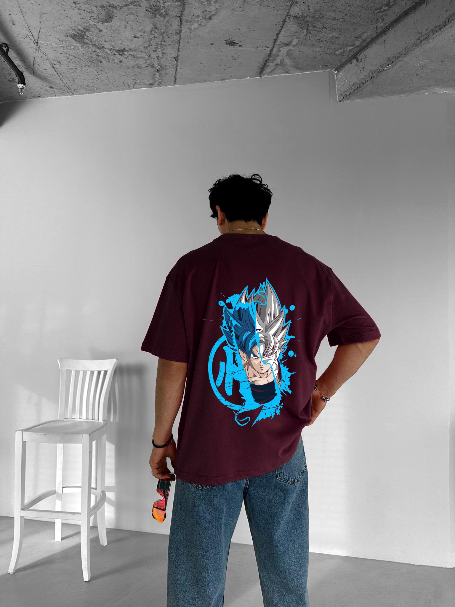 Purgendy "Goku" Printed Over size T-Shirt