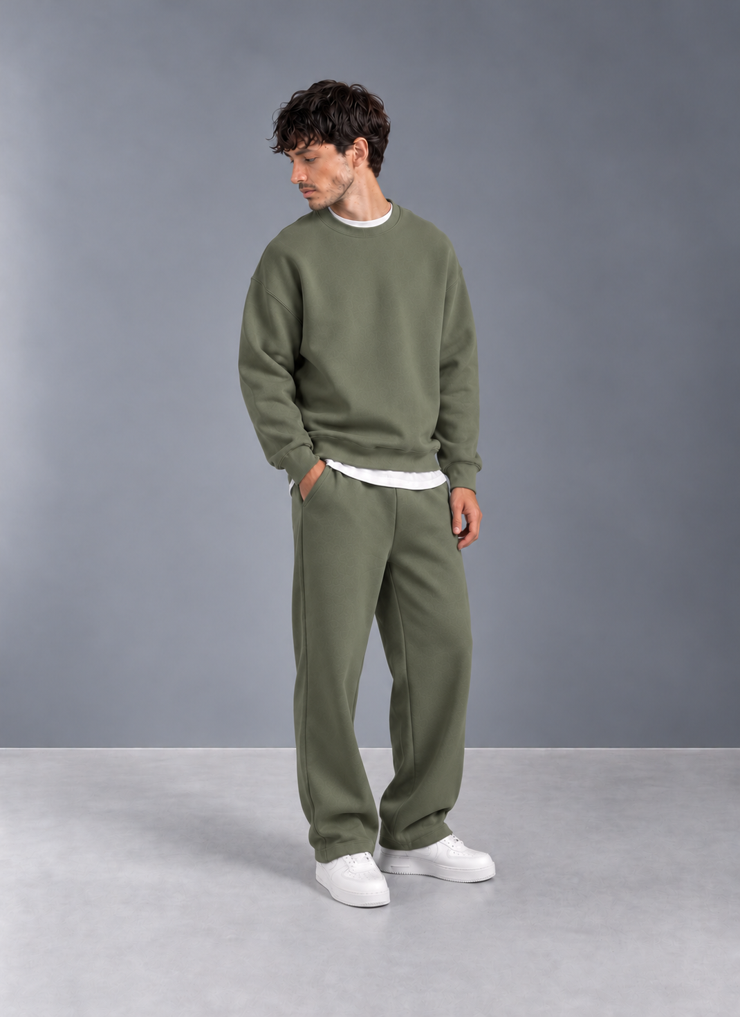 Army Green Premium Winter Sweatpants