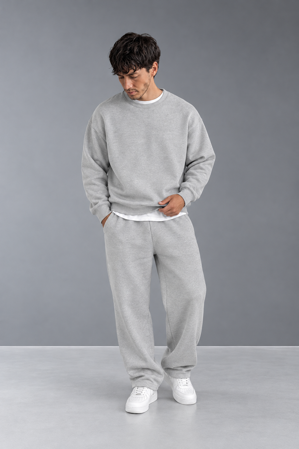 Light Gray Premium Winter Sweatpants