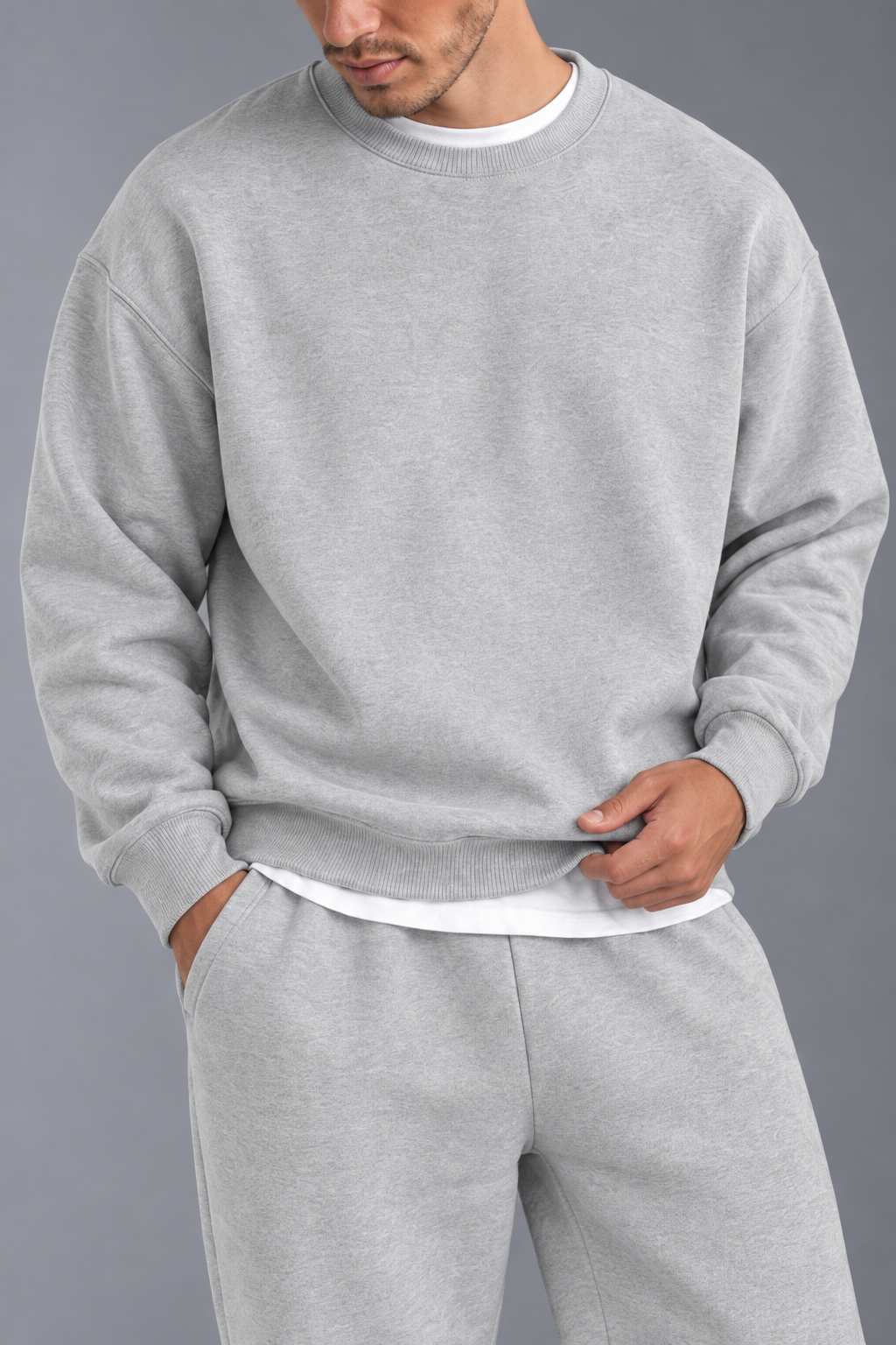 Light Gray Premium Winter Sweatpants