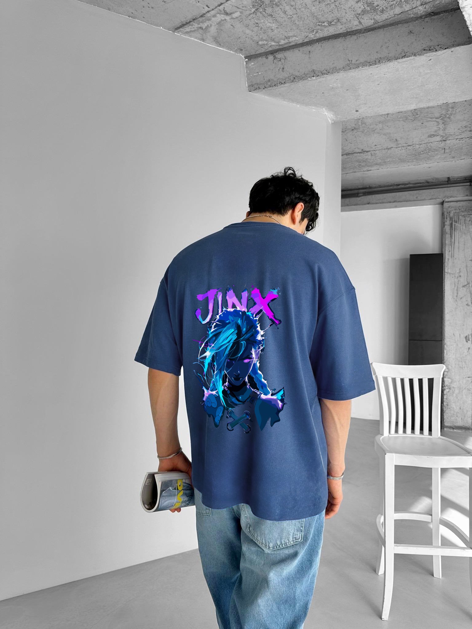 Petrol "Jinx" Printed Over size T-Shirt