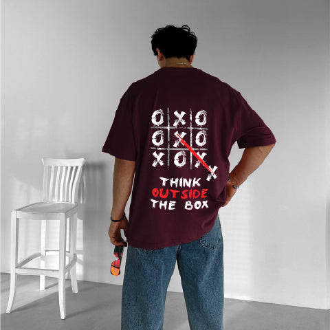 Purgendy "Outside" Printed Over size T-Shirt