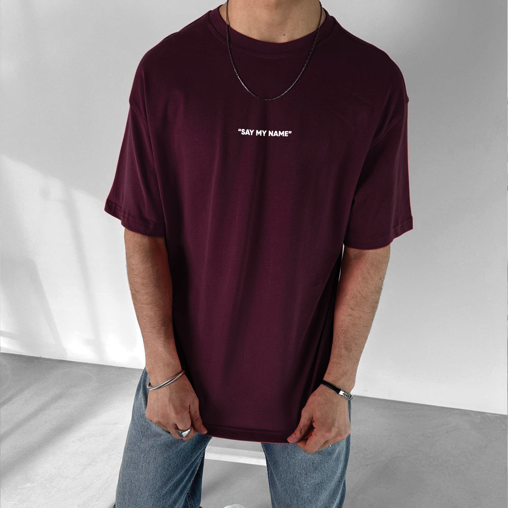 Purgendy "Danger" Printed Over size T-Shirt