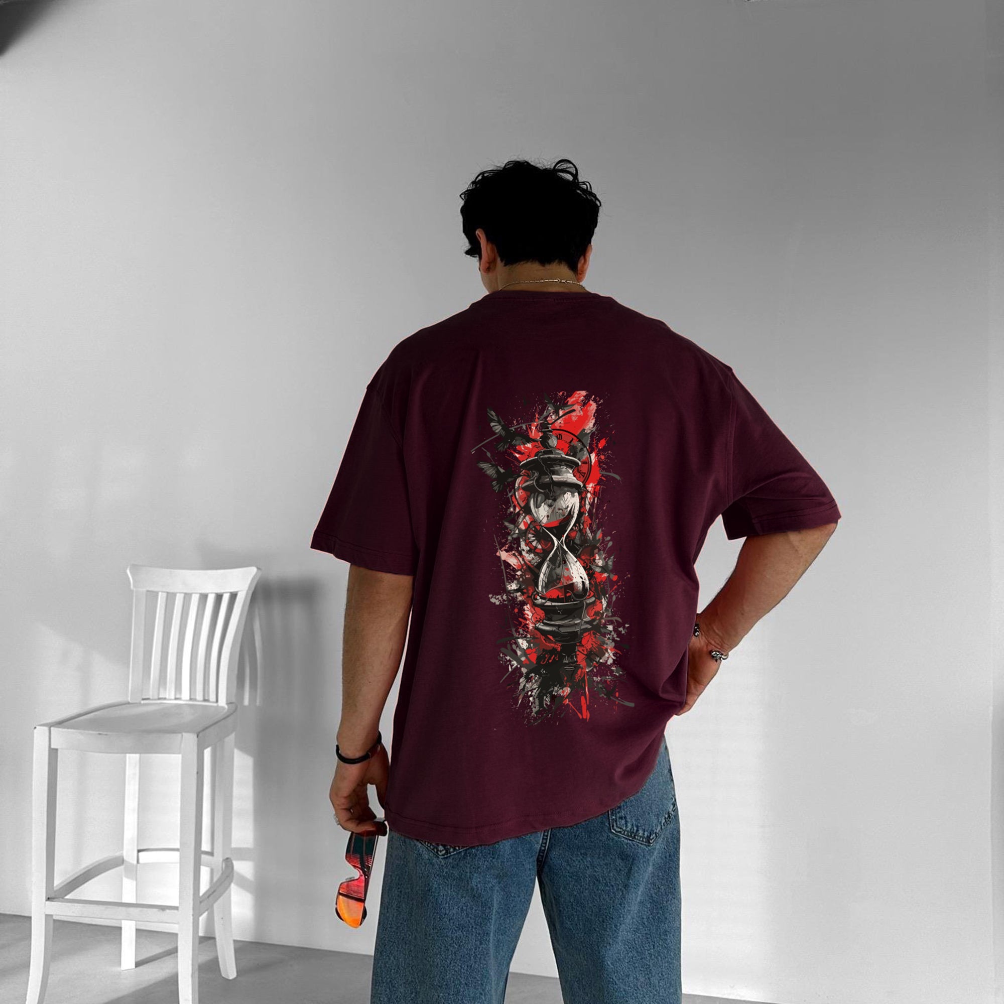 Purgendy "The Last Hour" Printed Over size T-Shirt
