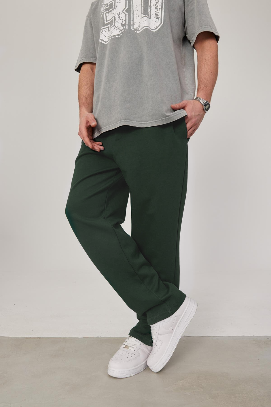 Army Green Basic summer sweatpants