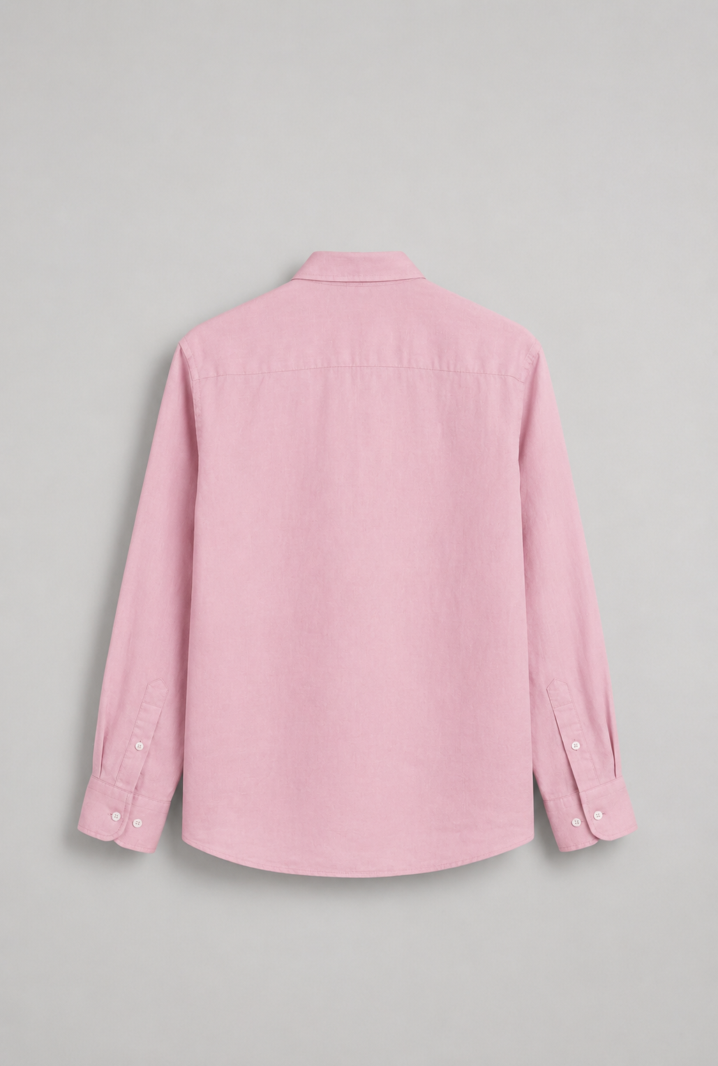 Long-Sleeve Linen Shirt Light Pink