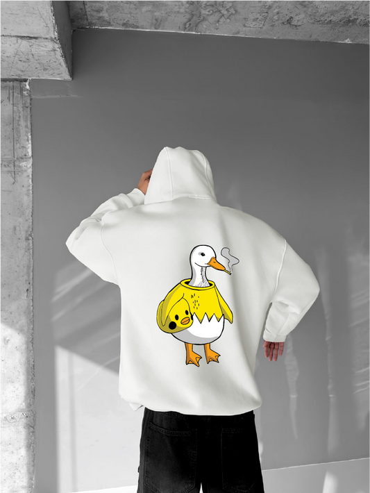 Off-White "Bad Duck" Printed Oversize Hoodie