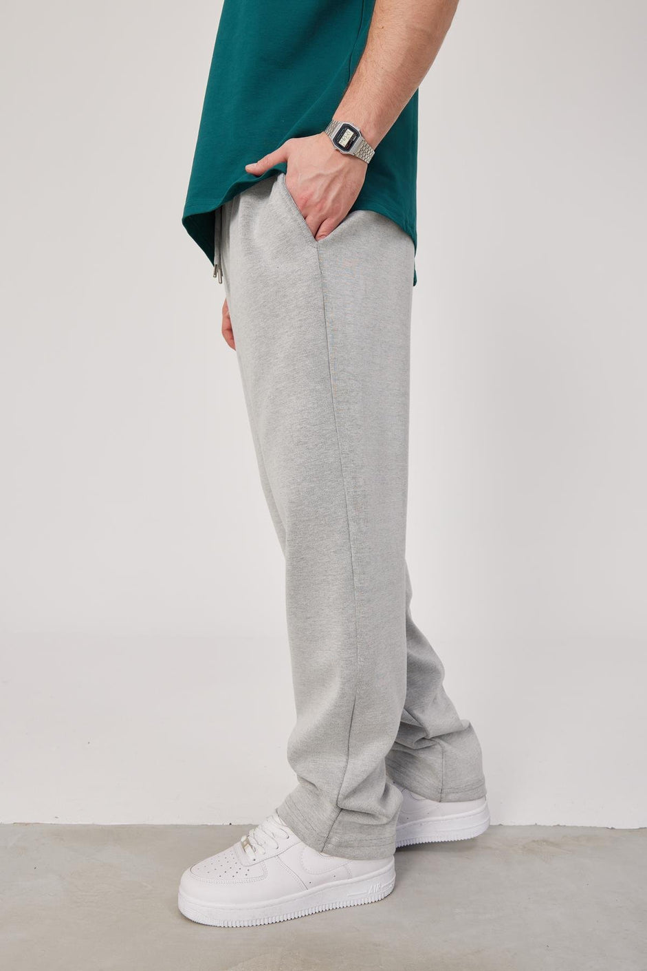 Light Gray Basic summer sweatpants