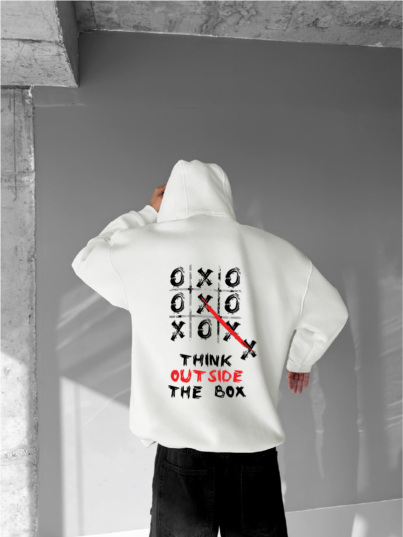 Off-White "Out Side The Box" Printed Oversize Hoodie