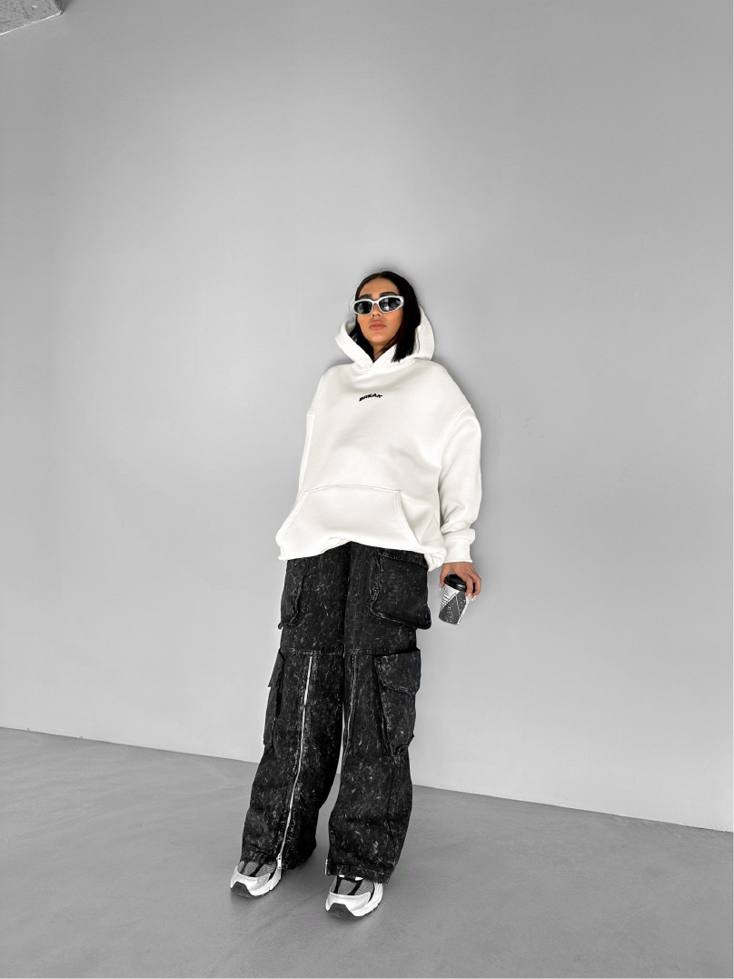 Off-White "Break" Printed Oversize Hoodie