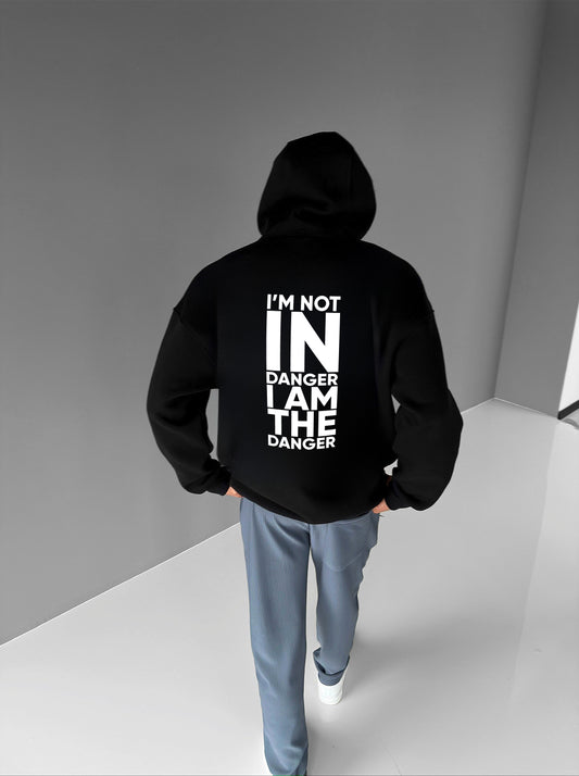 Black "Breaking Bad" Printed Oversize Hoodie