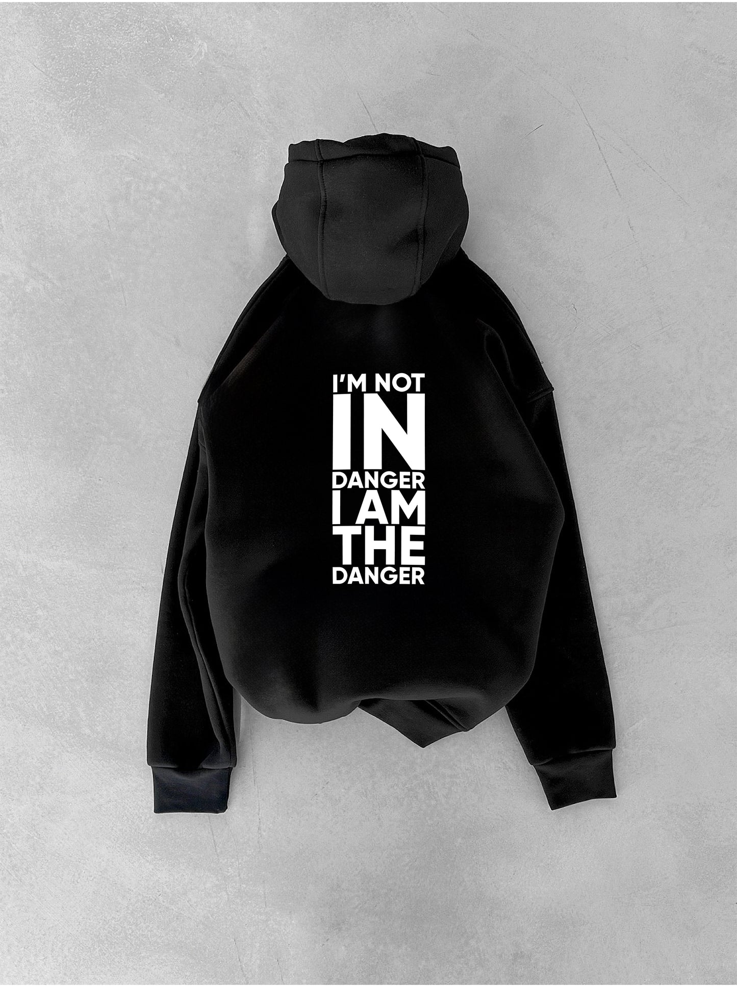 Black "Breaking Bad" Printed Oversize Hoodie