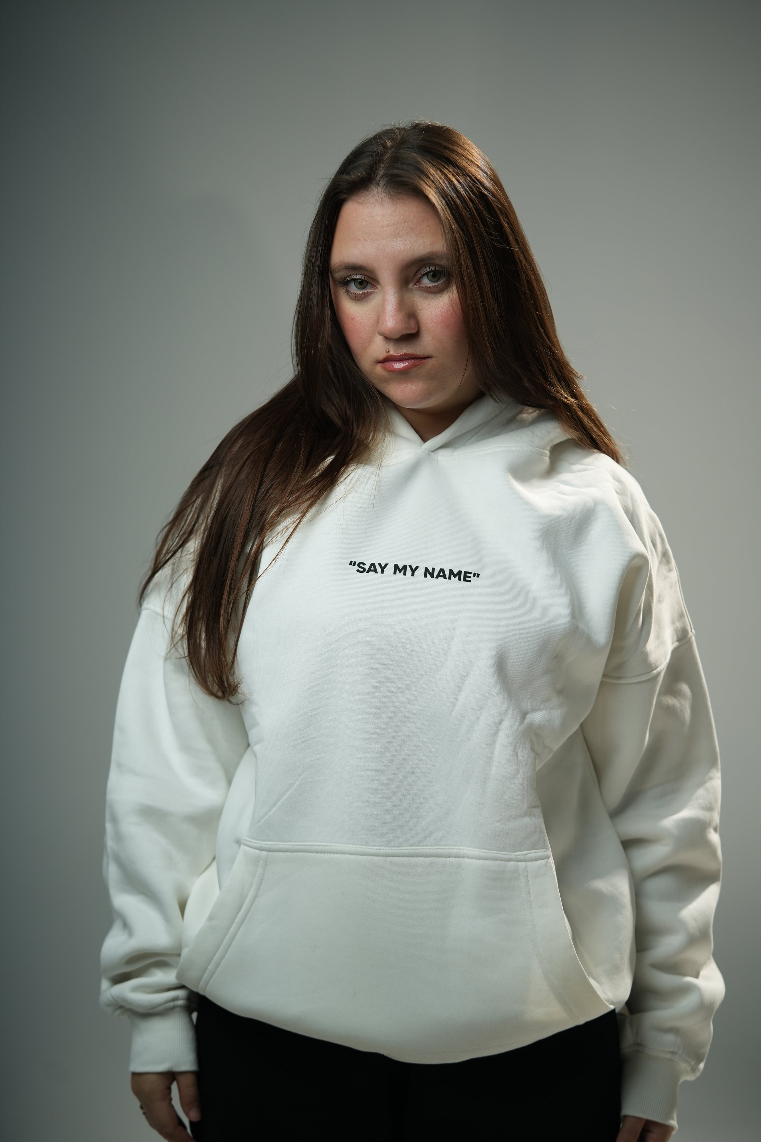 Off-White "Danger" Printed Oversize Hoodie