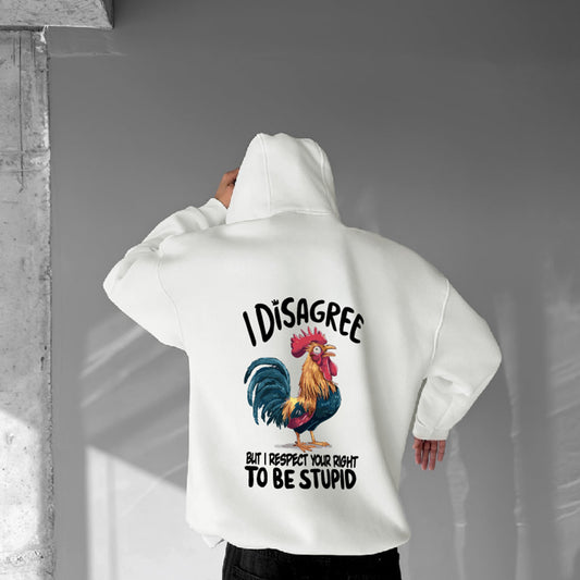 Off-White "Disagree" Printed Oversize Hoodie