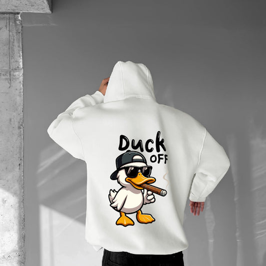 Off-White "Duck Off" Printed Oversize Hoodie