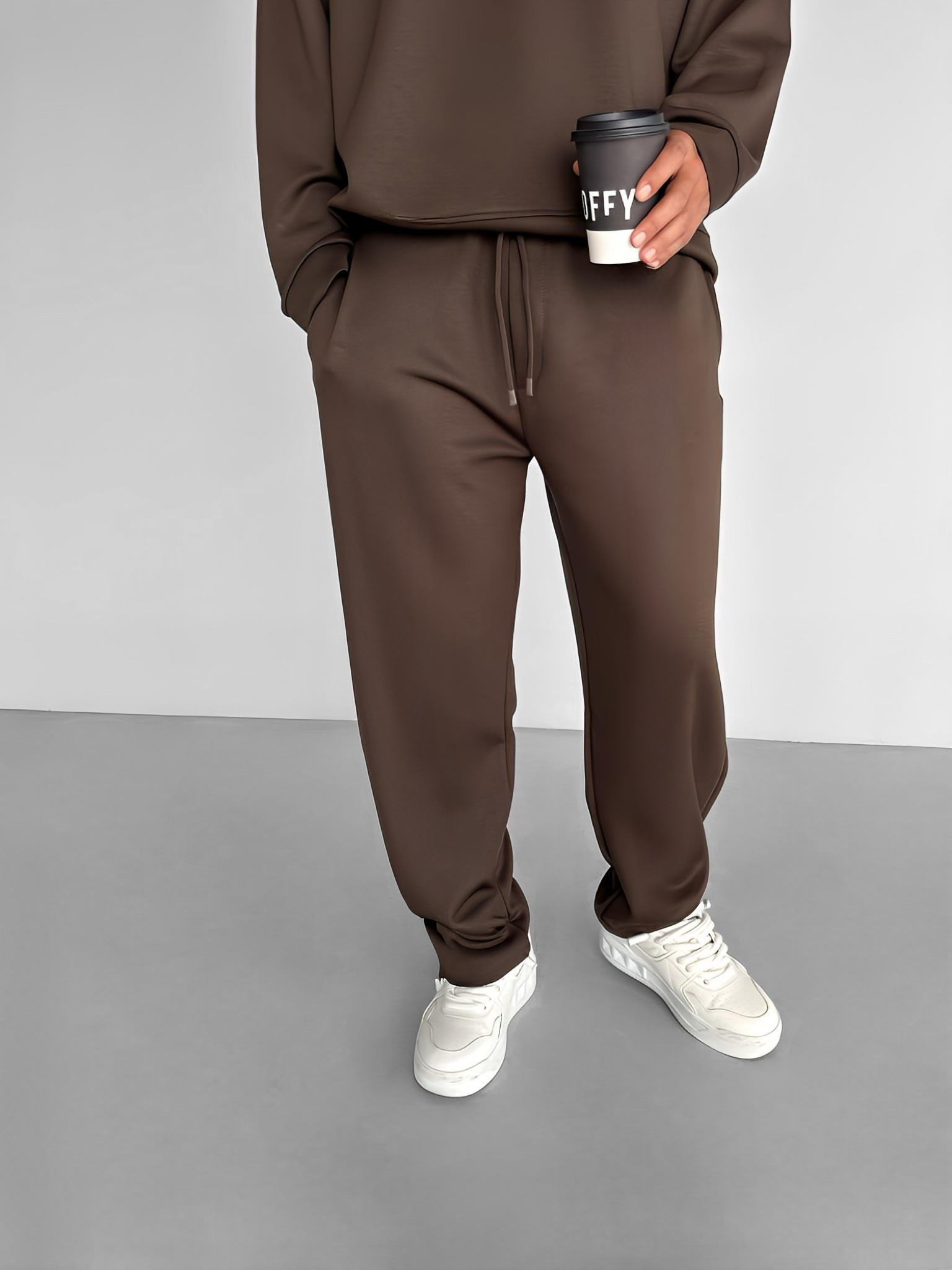 Brown Basic summer sweatpants