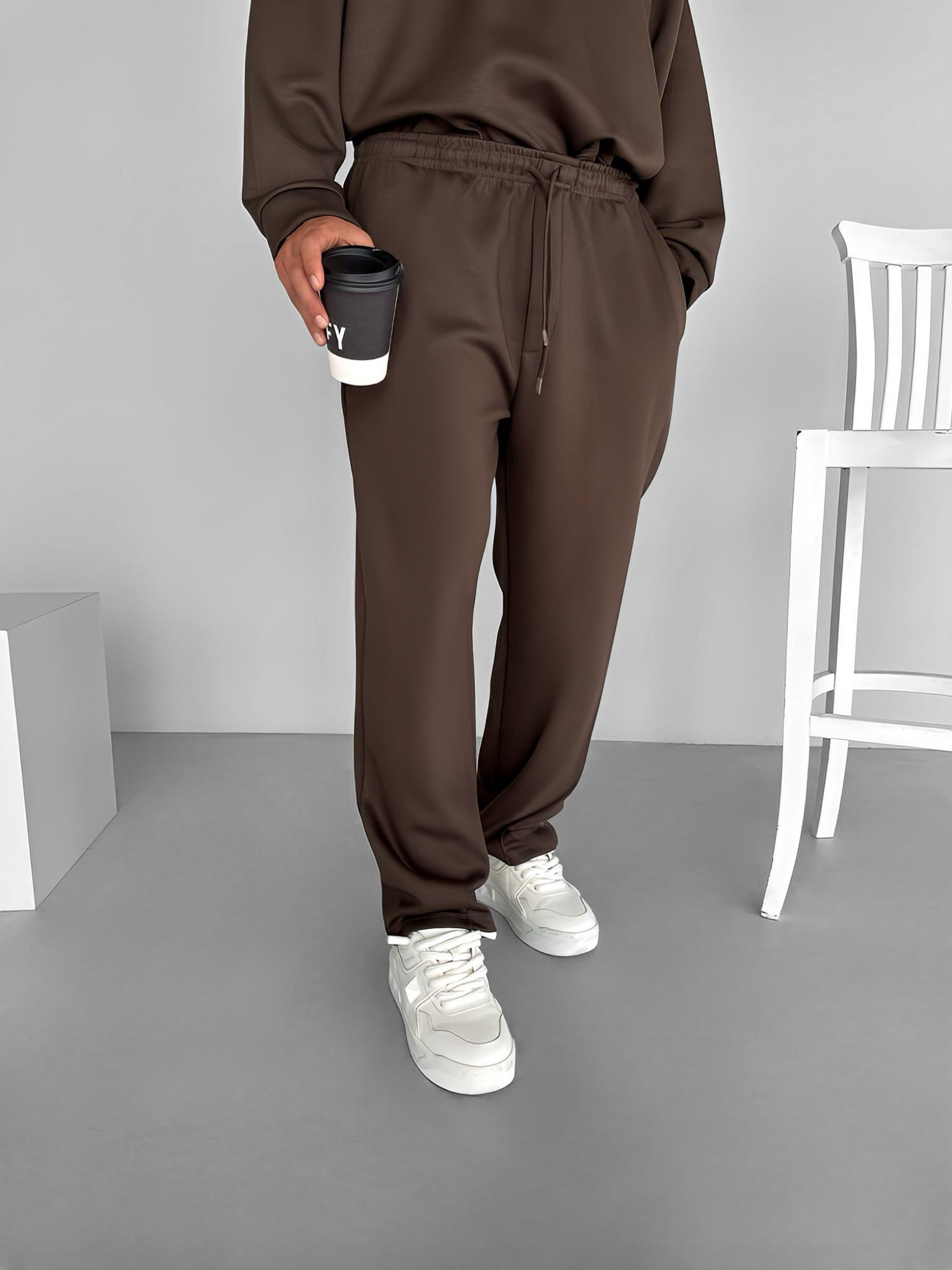 Brown Basic summer sweatpants