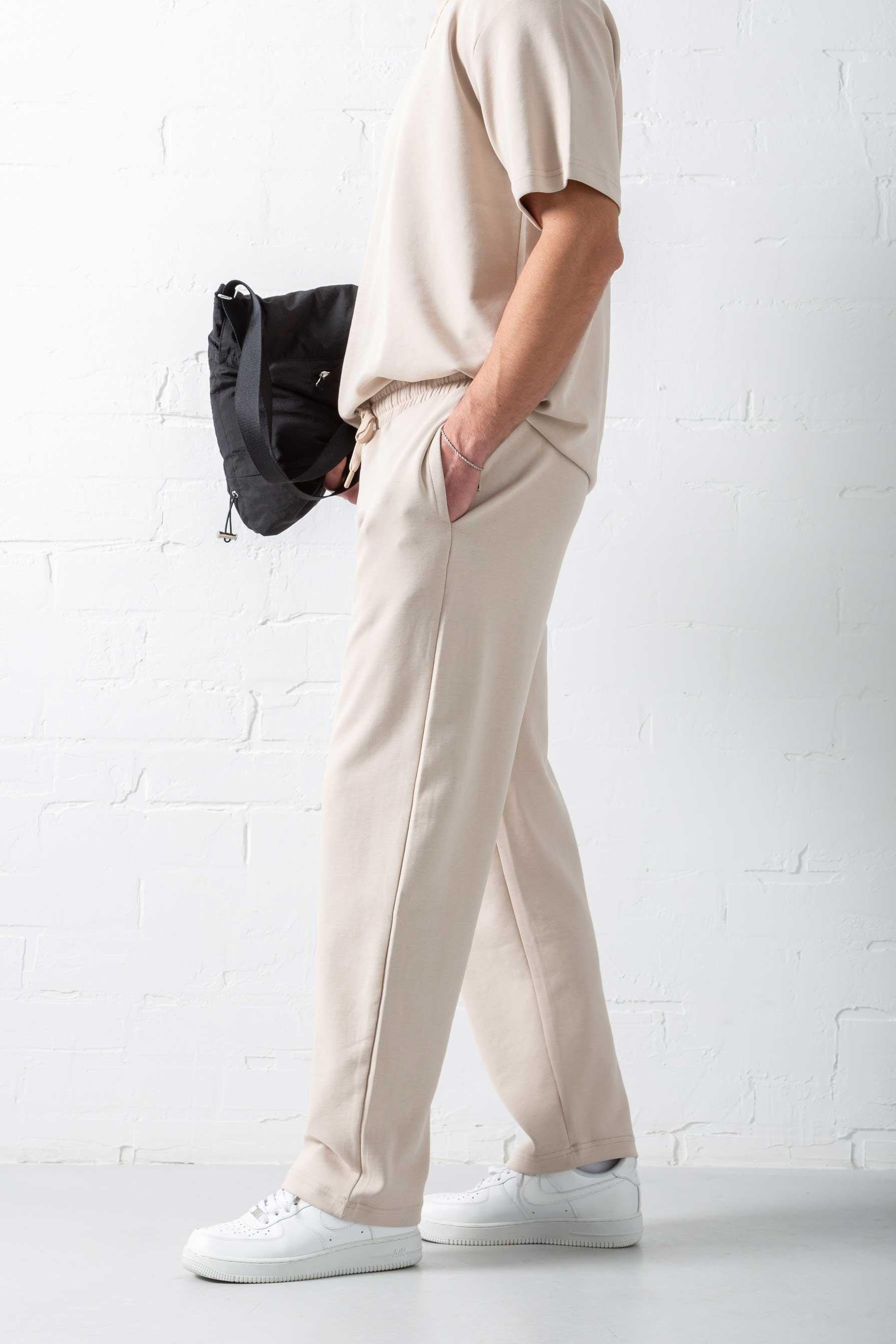 Beige Basic summer sweatpants