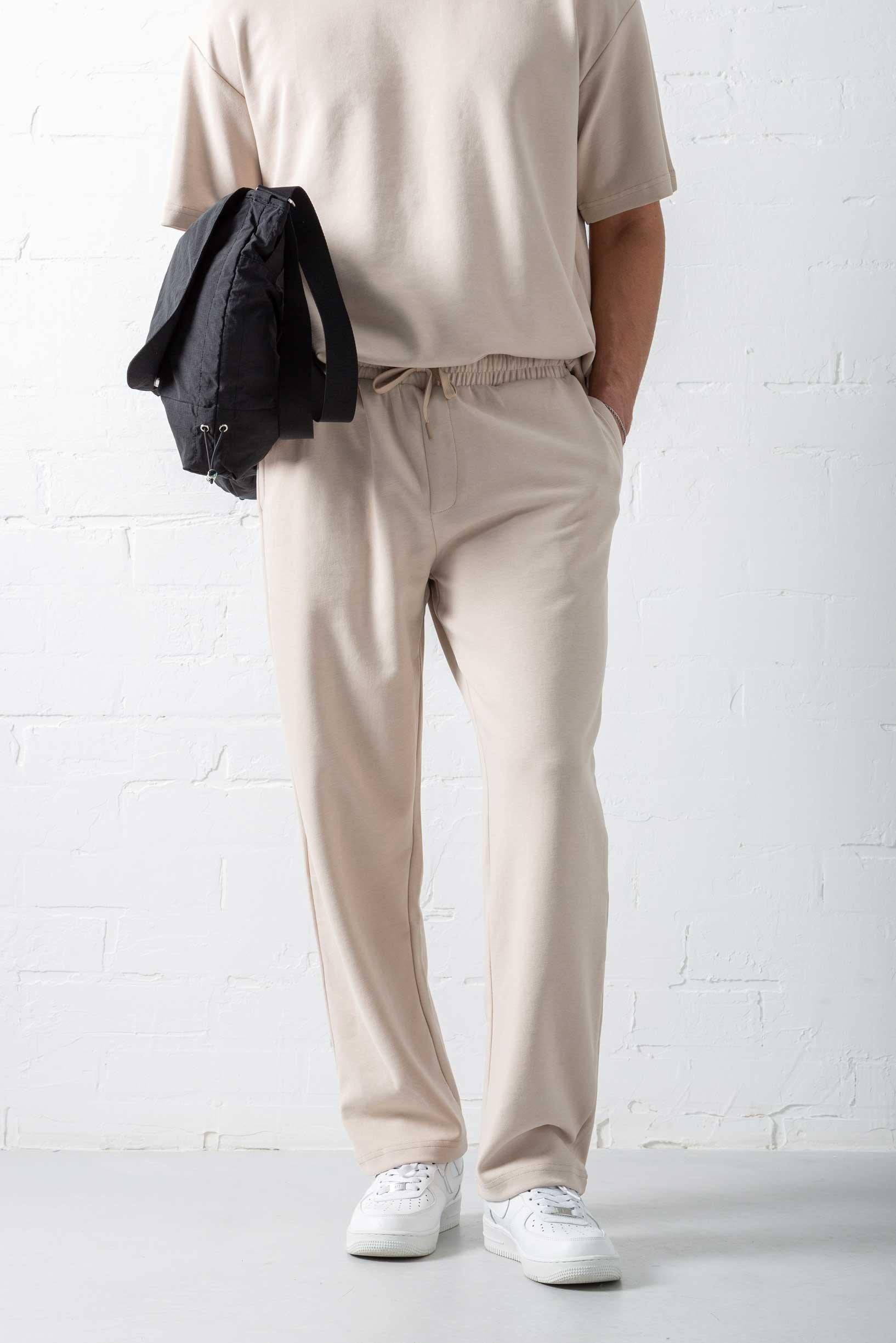 Beige Basic summer sweatpants