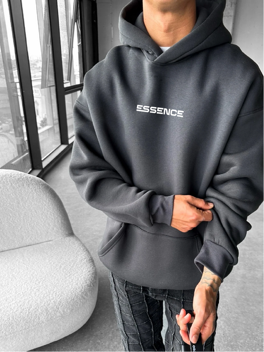 Smoked "Essence" Printed Oversize Hoodie