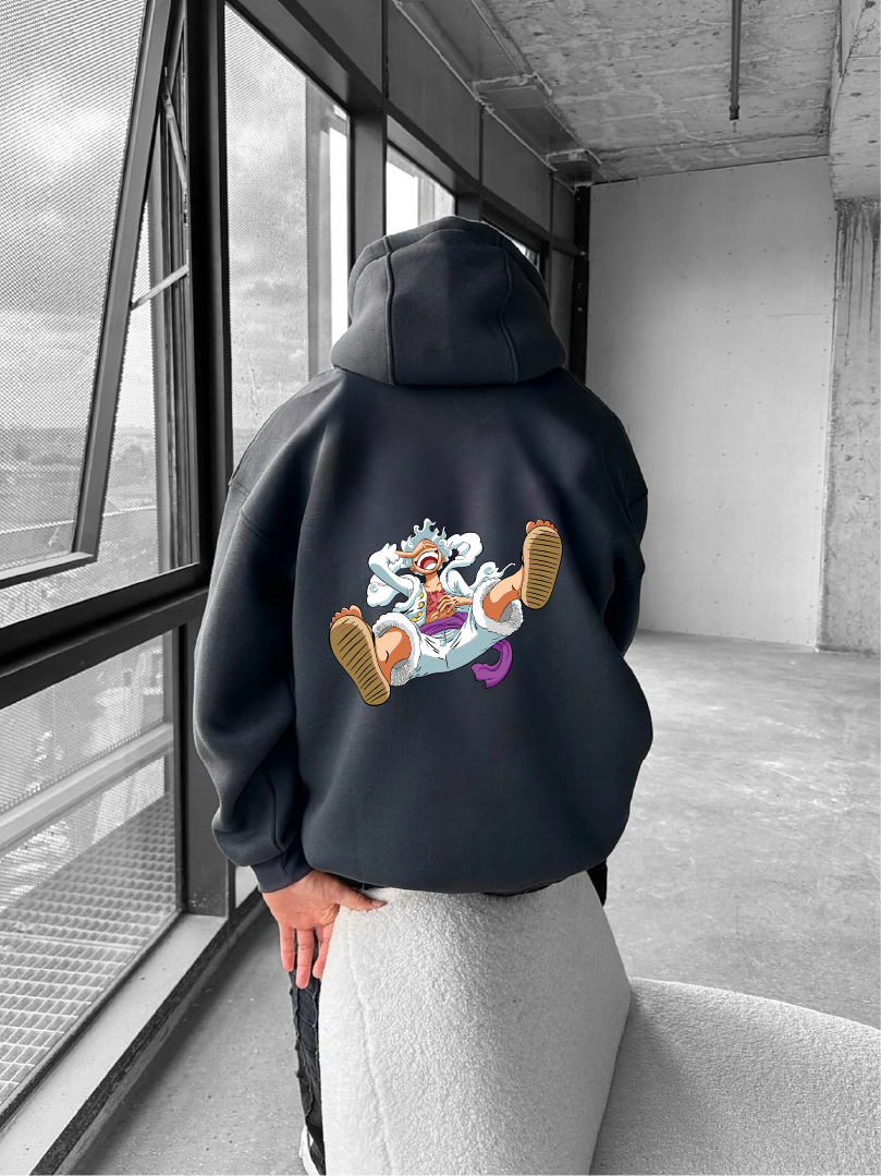 Smoked "Joy Boy" Printed Oversize Hoodie