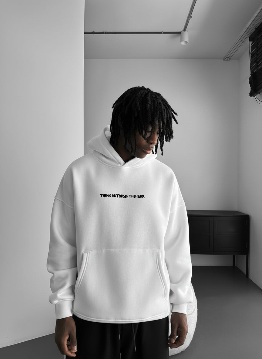 Off-White "Out Side The Box" Printed Oversize Hoodie