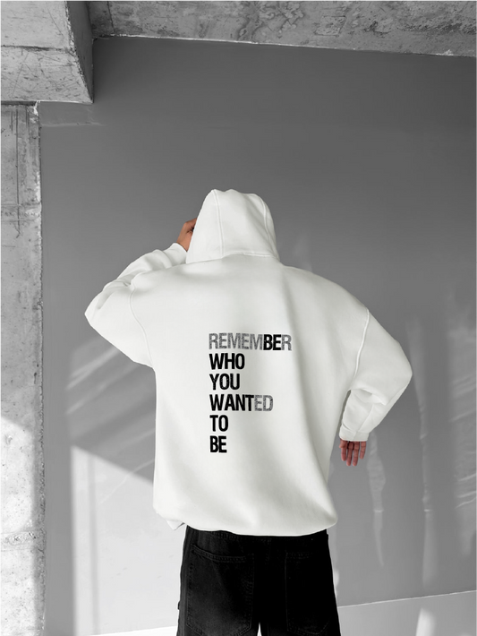 Off-White "Remember" Printed Oversize Hoodie