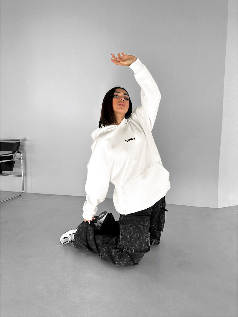Off-White "Sleepy" Printed Oversize Hoodie