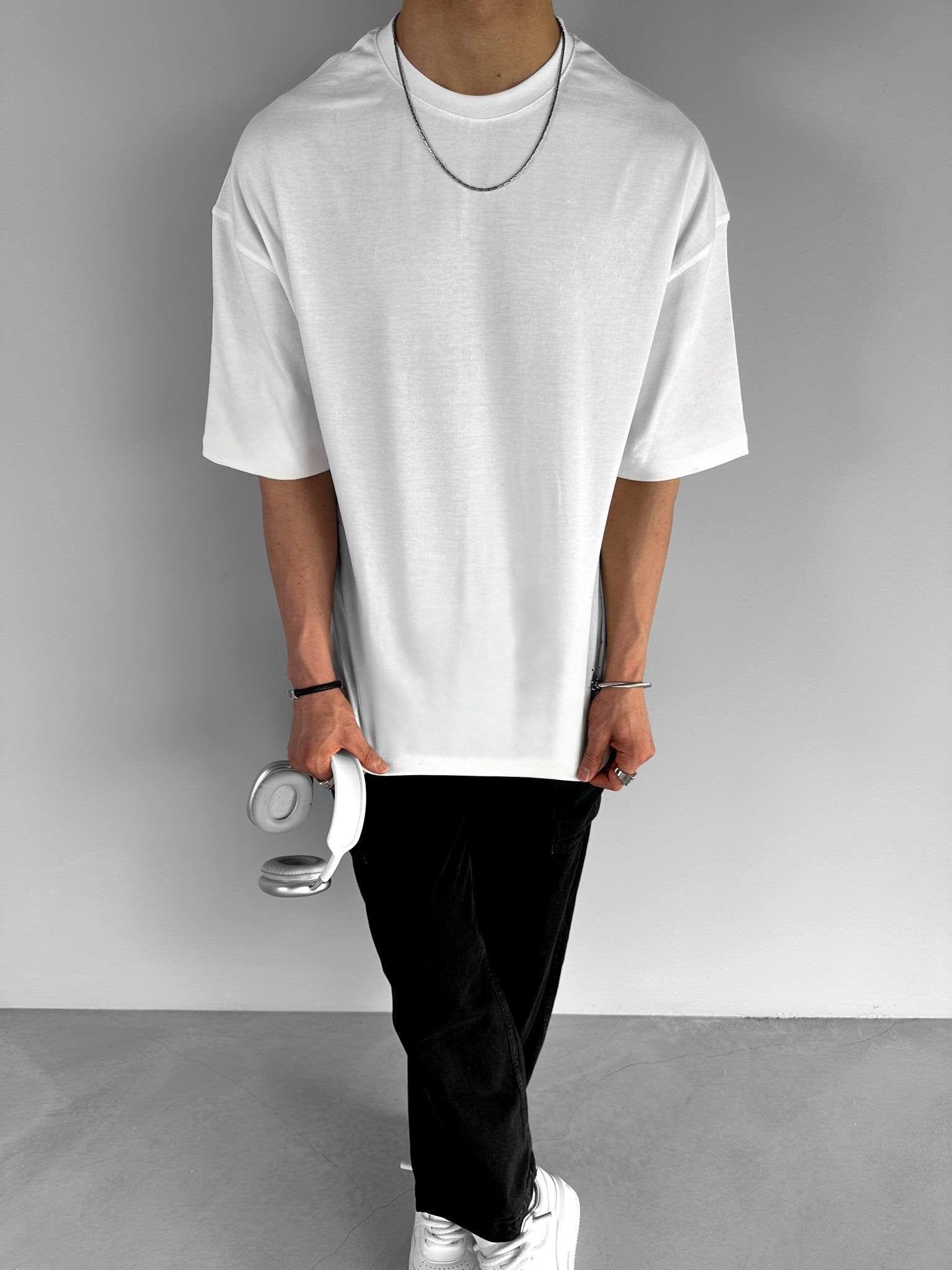 Off-White Basic Over size T-Shirt