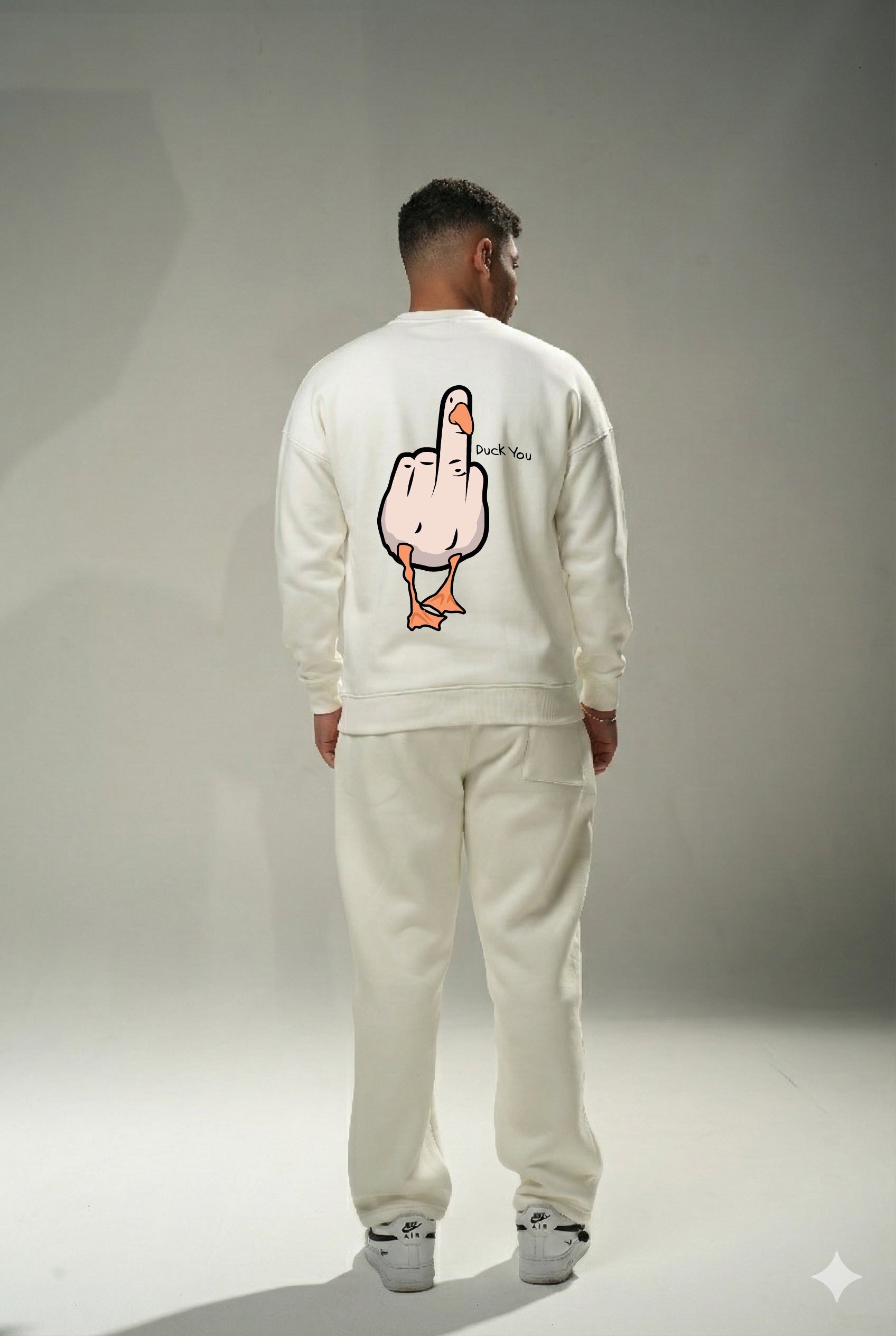 Off-White "Duck You" Oversize Crew Neck Sweeter