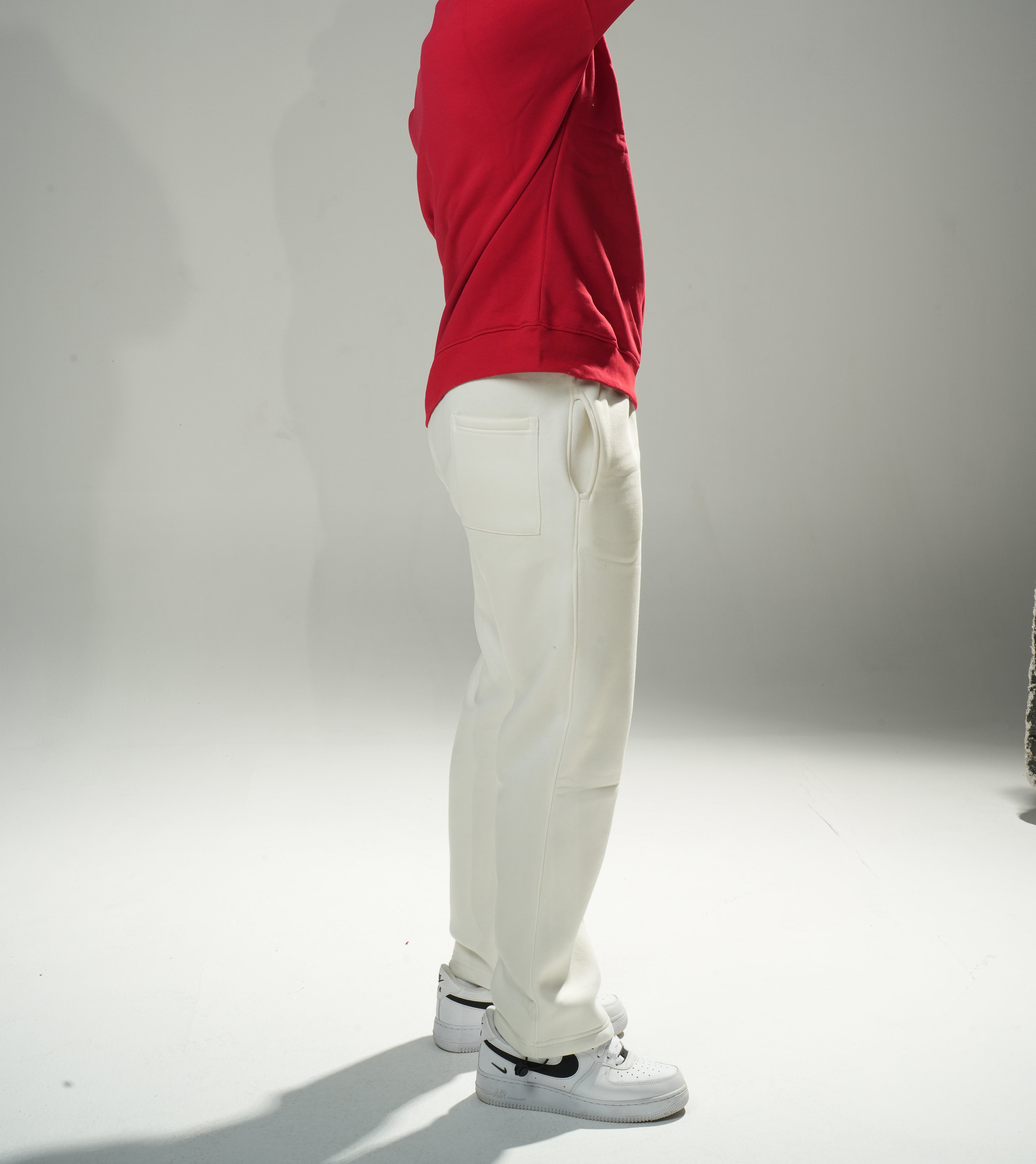 White Premium Winter Sweatpants